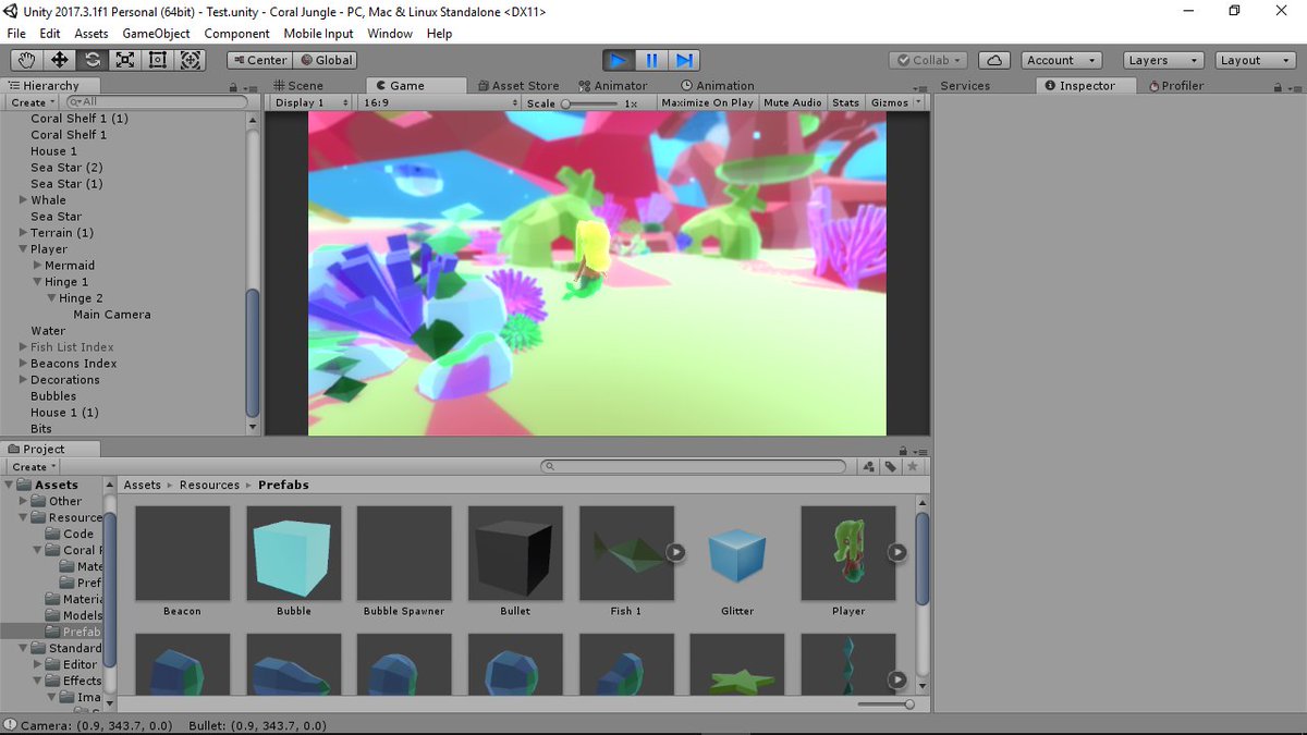 MonnoDev's tweet photo. Polygonal fish game idea. I like how the colors turned out, what do you think? #EspritOcean https://t.co/ANaqgBswlZ
