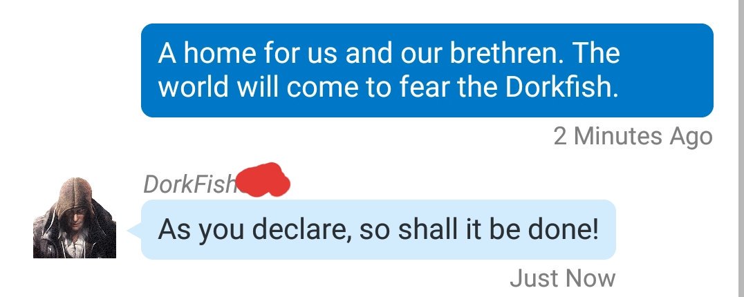 i_r_Taran's tweet photo. Fear us. Tremble before the power of the Dorkfish. #PS4 #Dorkfish https://t.co/xpZwuxhuLC