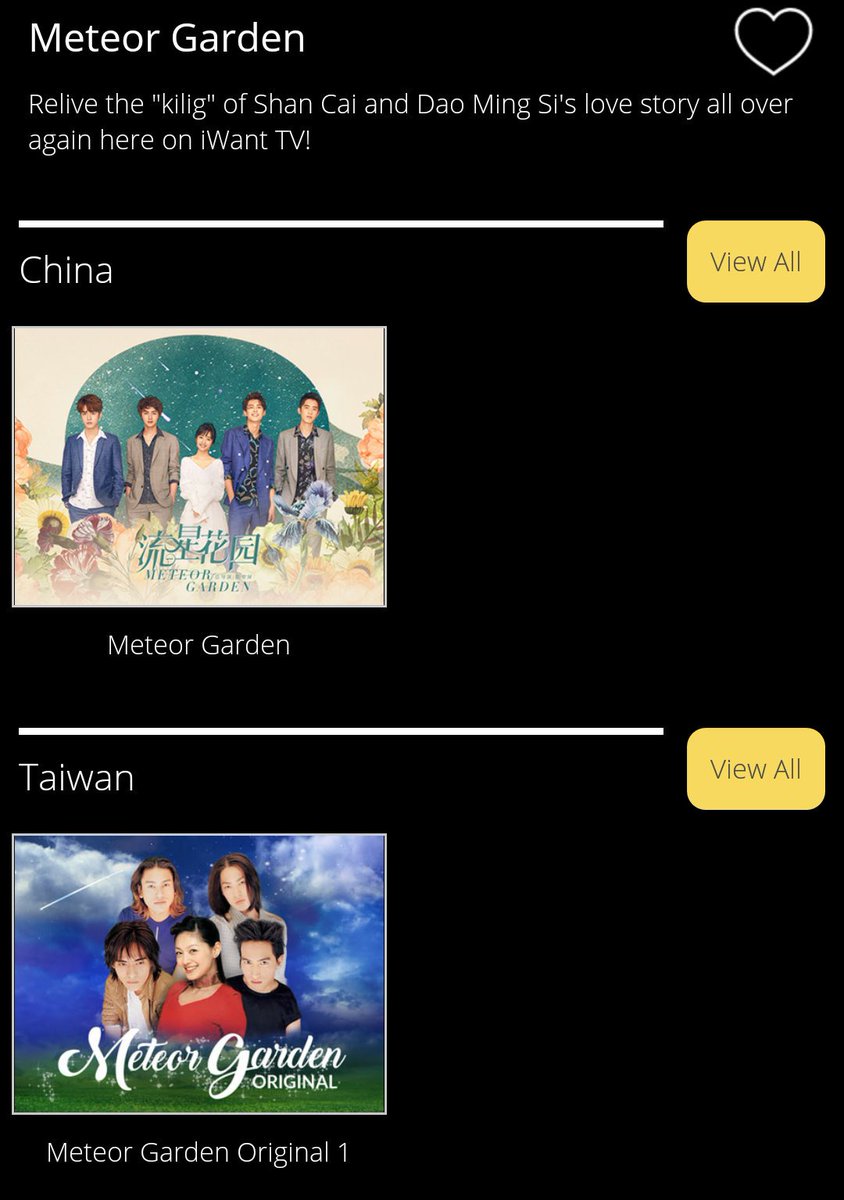 bitchezzaaa's tweet photo. The original #MeteorGarden is now available on iwant TV for free :) Back to back kilig :) #METEORGARDEN2018 #MGFakeNews #MeteorGarden2018 #MeteorFever #MG2018TheLastWeek https://t.co/KUjb1zsTFb