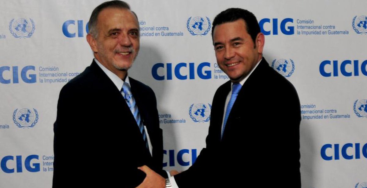 La promesa a la CICIG en 2015 que Jimmy Morales rompió este viernes

¿Recuerdas que prometió que habría CICIG hasta 2021? Esto fue lo que dijo cuando era Presidente electo... 

bit.ly/2C7065m