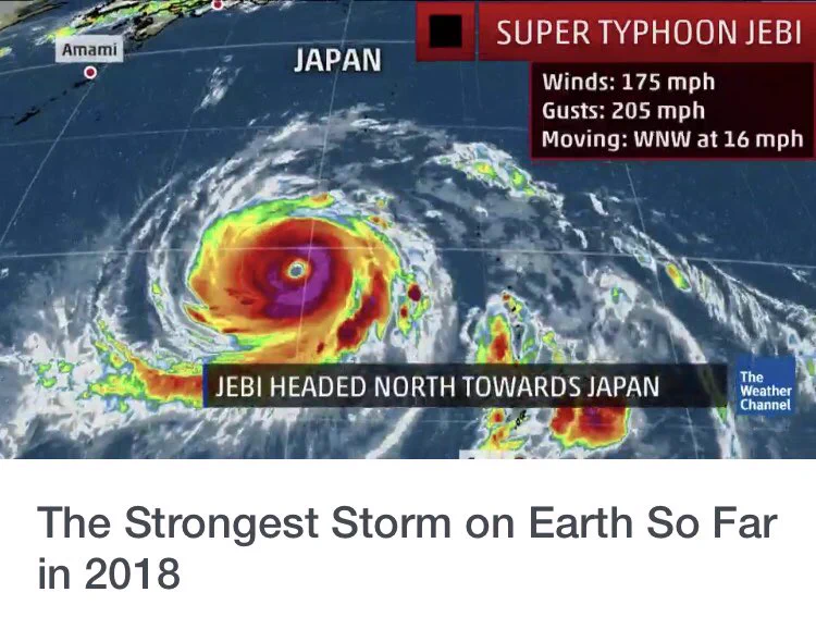 今度の台風は本当にヤバいらしい！世界最大級の台風てどんなだよ…
