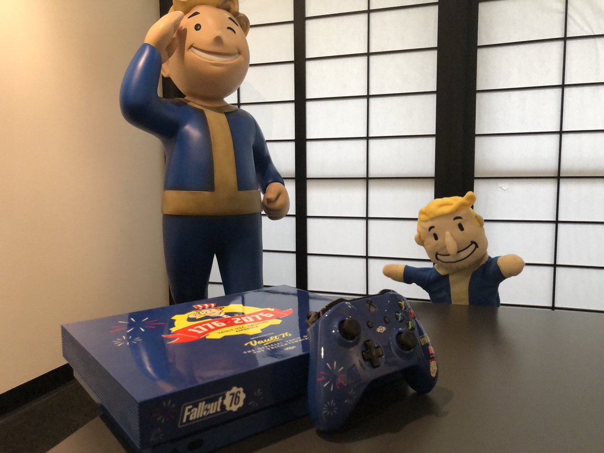 Happy #BethesdaDays! RT & follow for a chance to win your own personal custom #Fallout76 Xbox One X console and Xbox One controller! Reclamation Day has never looked so good. beth.games/2Nci875