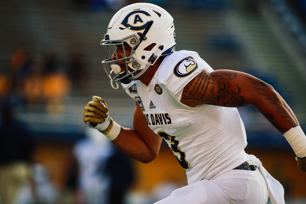 UCDfootball's tweet image. Some of the sights and action from last night’s victory against @SJSUSpartanFB! Come see the action yourself on September 8th for our home opener against @USDFootball
