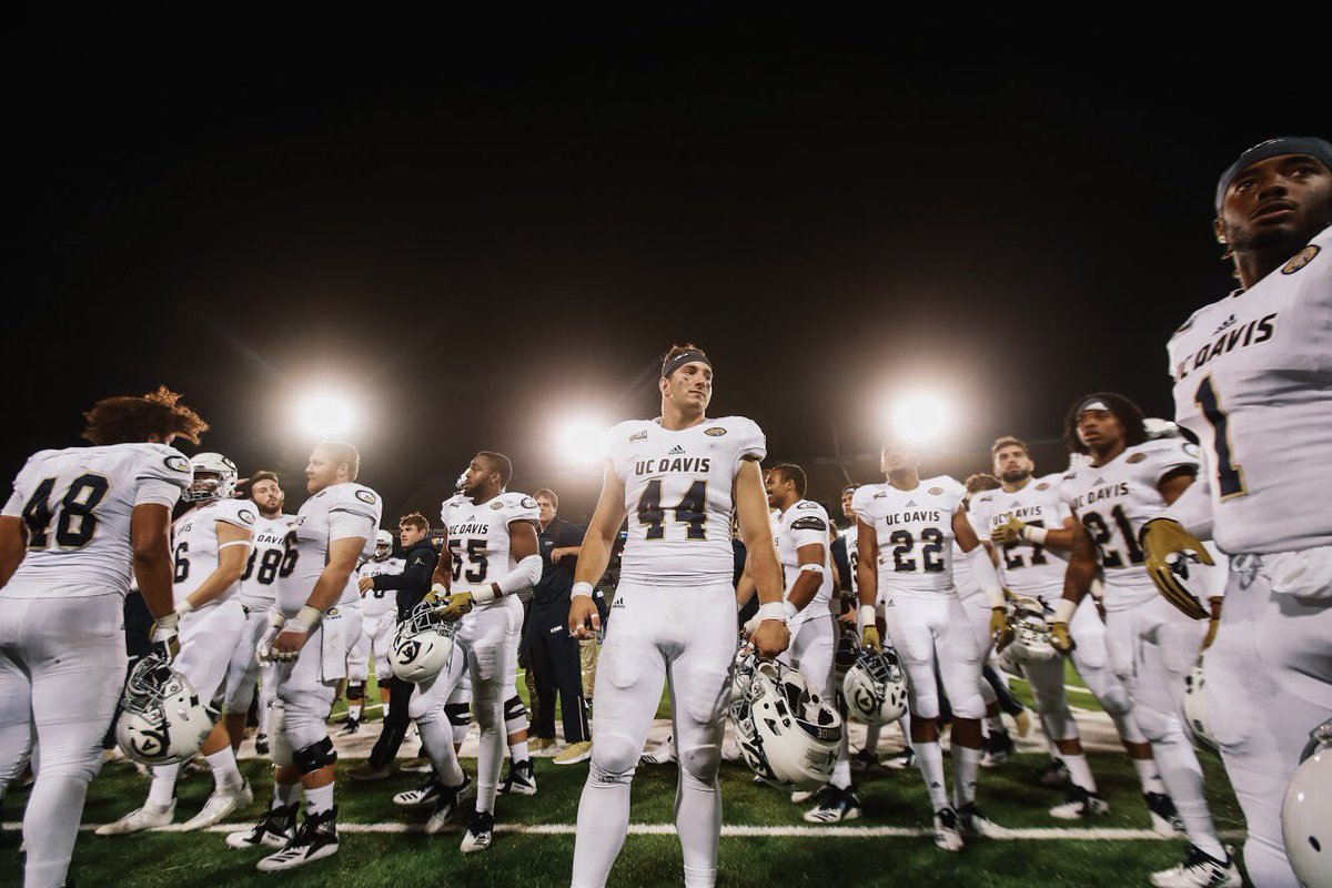 UCDfootball's tweet image. Some of the sights and action from last night’s victory against @SJSUSpartanFB! Come see the action yourself on September 8th for our home opener against @USDFootball