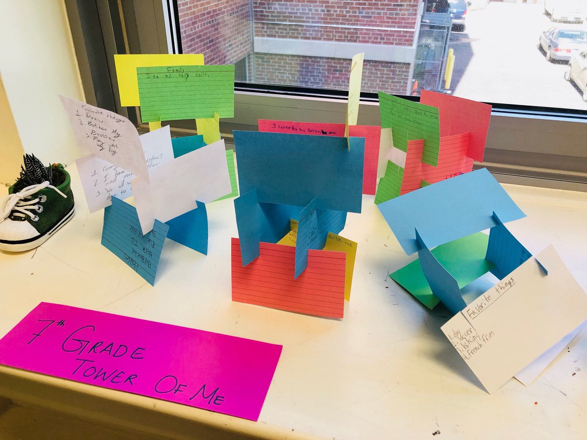 dolanraiders's tweet image. Mrs. Pandalai’s 6th and 7th grade Technology and Innovation classes made amazing “Tower of Me” projects about themselves for their first class! #spsmind #spschallenge