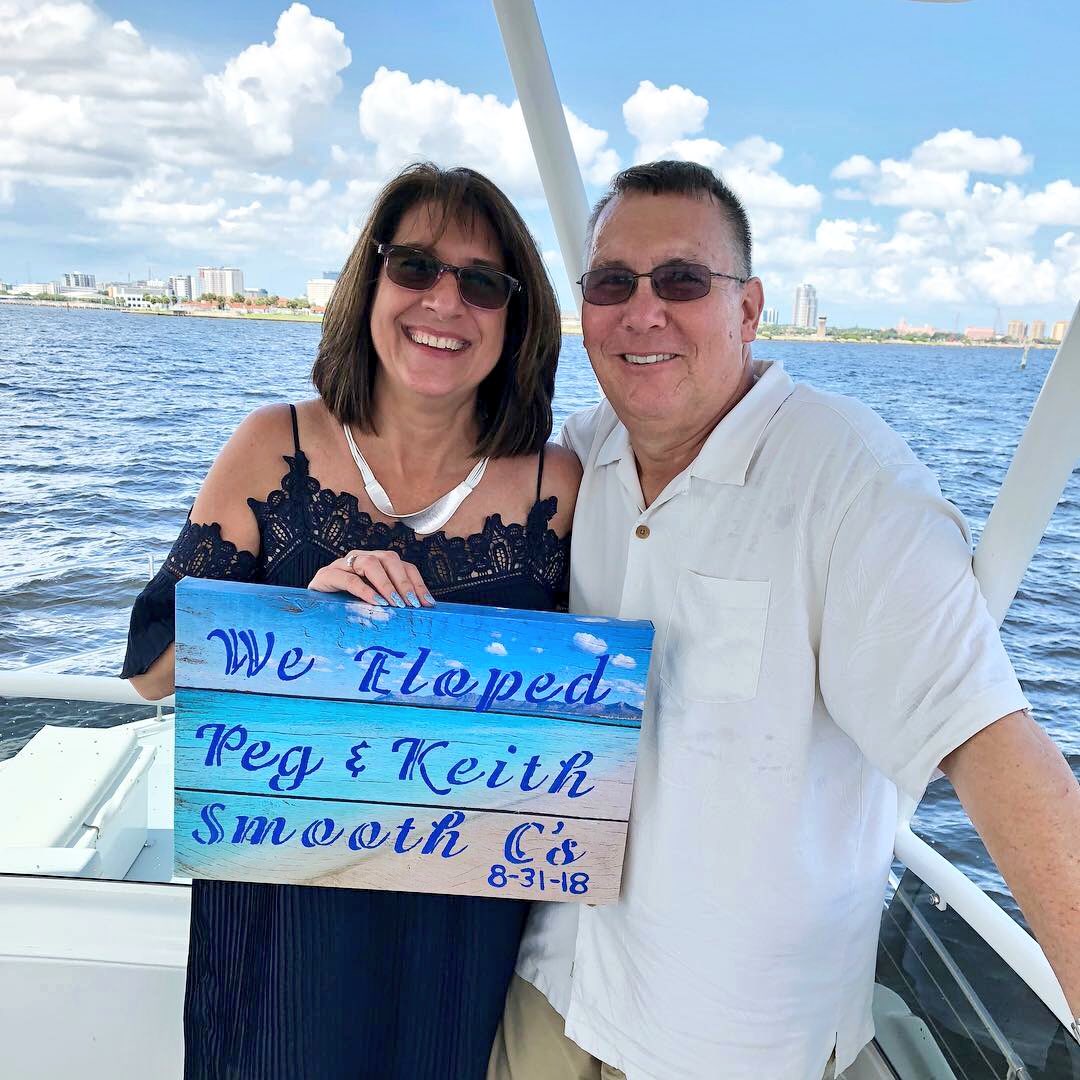 Congratulations, Peggy and Keith! As the waters nourish the earth and sustain life, may your constant love nourish and sustain you both until the end of time 💕🥂⚓️
⚓️ TampaBayYachtCharter.com 
#wedding #yachtwedding #StPete #Tampa