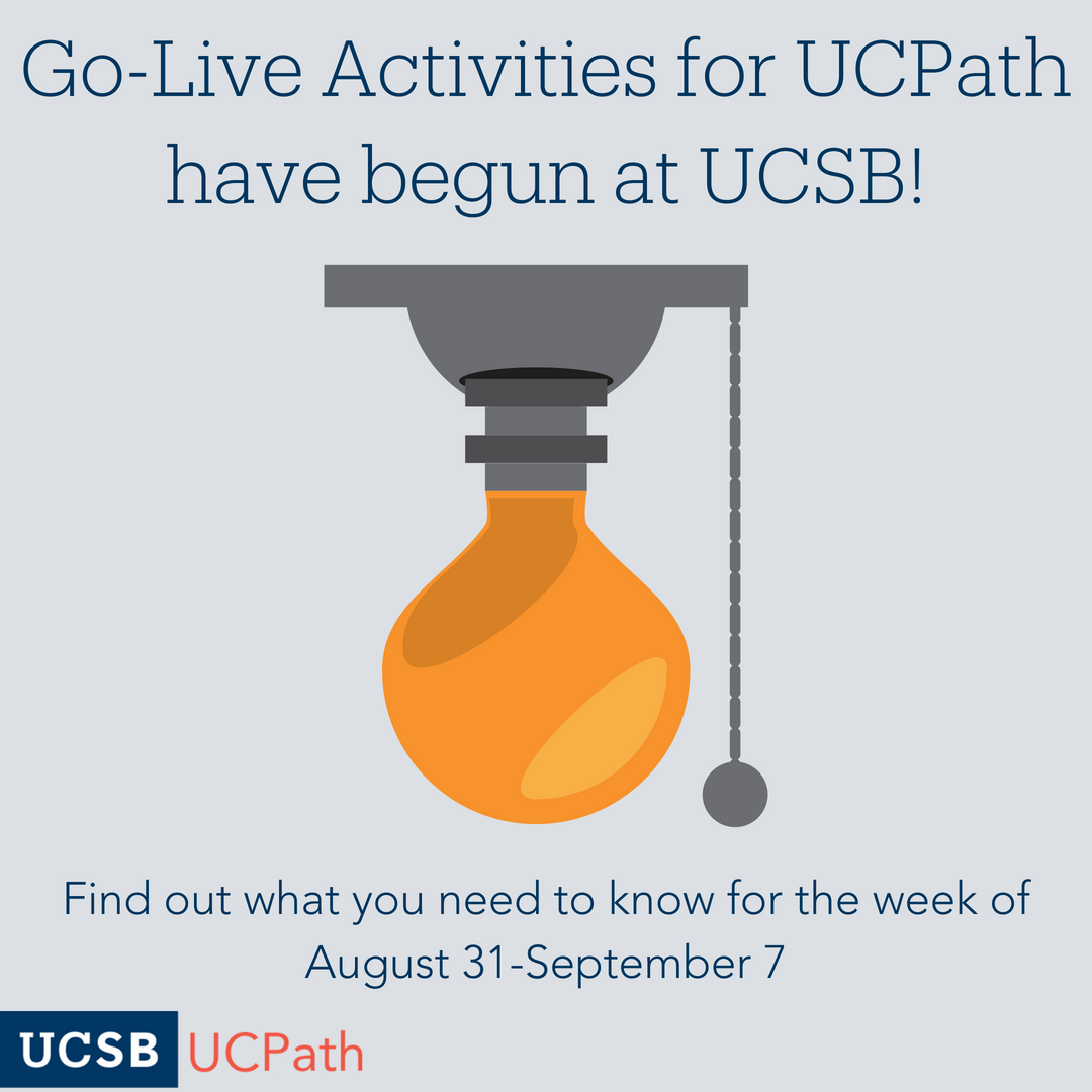 ucsbcsac's tweet photo. #UCSB #UCPath Go-Live Activity forecast 8/31-9/7: https://t.co/3f6Tft9rvd

Find out more about UCPath Go-Live here: https://t.co/lZZJSQPRWp https://t.co/2RdBApF4tx