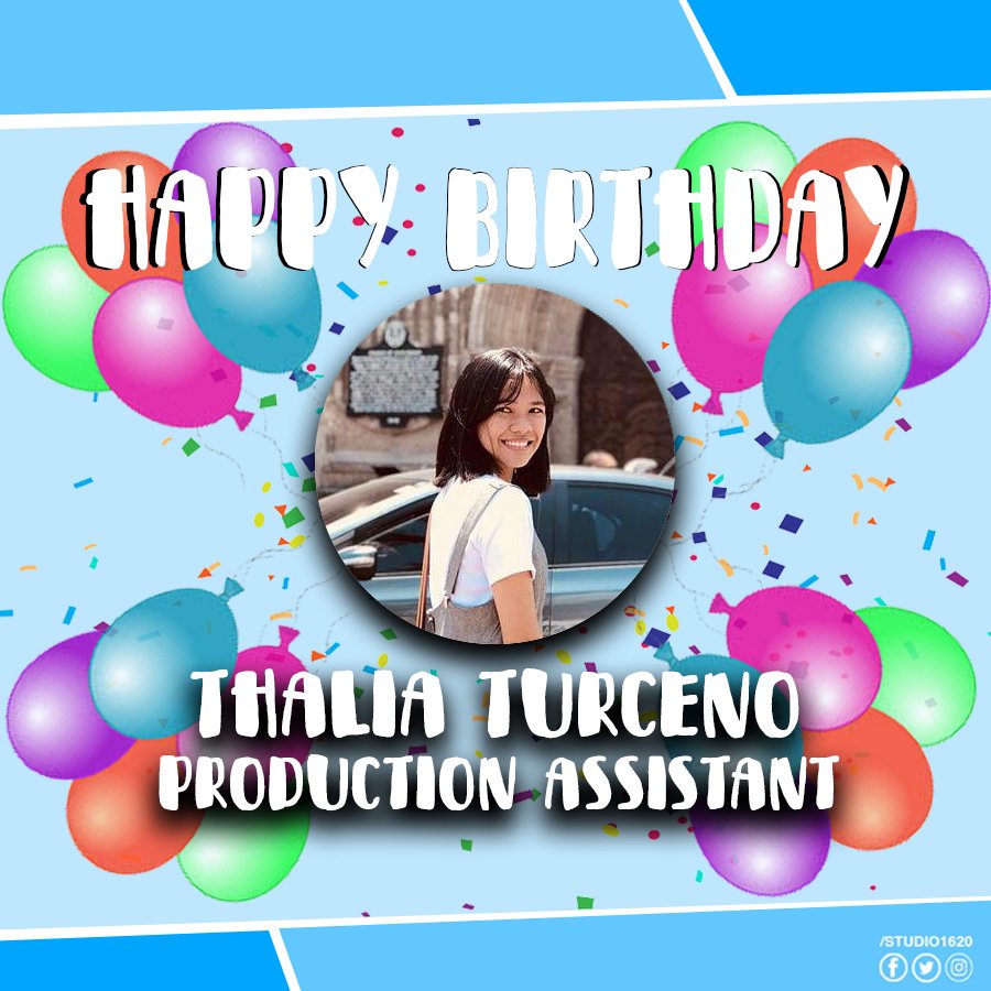 Happy Birthday to our Production Assistant, Thalia! May your birthday be extra special! 