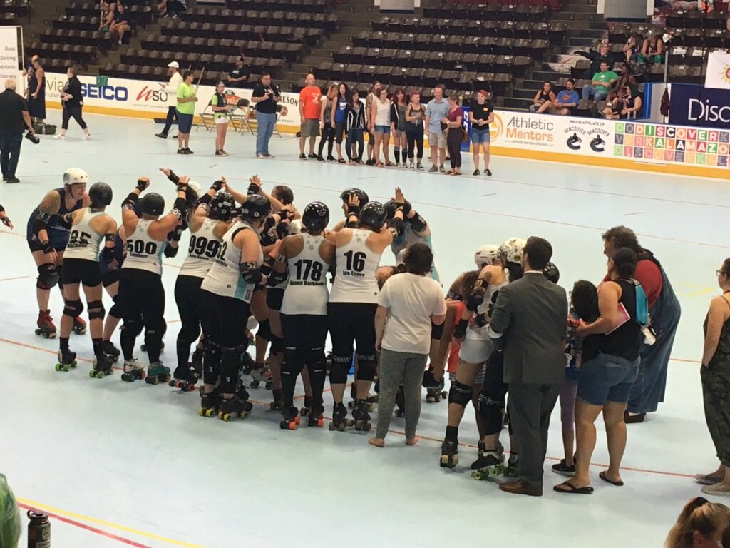 derbydames's tweet photo. Your Charlottesville Derby Dames take home silver in the first #WFTDACups Tournament! It was a hard fought game! Congratulations to @bostonderby!
Who are we?!?!?! #CDD #KZooCup2018
#clamdown #bleedCDDblue #rollerderby https://t.co/uuzwYjghR8