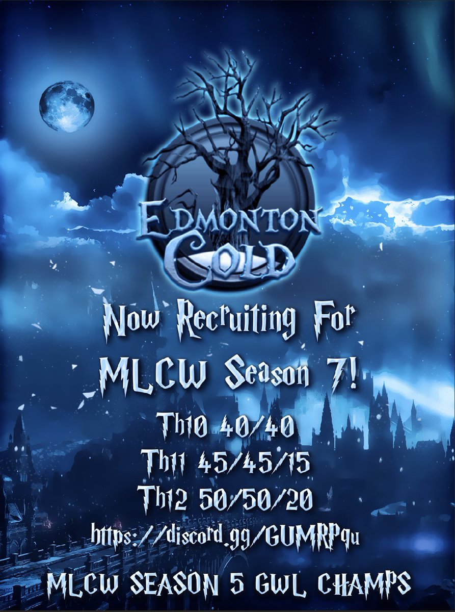 Recruiting for season 7. Hit me up through DM or on discord server. Thanks @boxandclash for the dope new artwork!