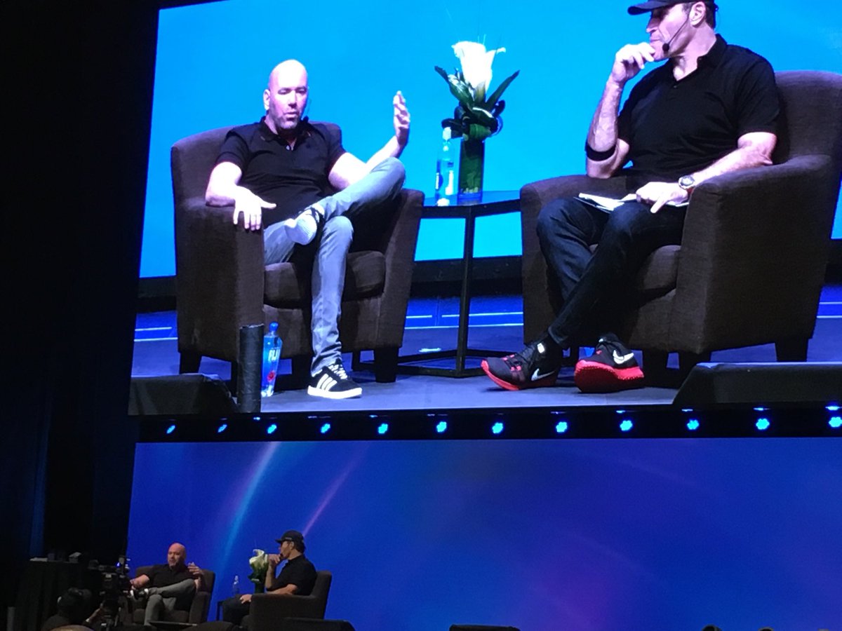 vernonluke's tweet photo. Listening to Dana White, President of UFC who bought UFC for $2M, burned through $40M and it almost went under, the sold it for $4B after 15 years. Lessons: (1) "You have to separate yourself from negative people" and (2) "Just go for it" #BusinessMastery https://t.co/N7iw3r6i66