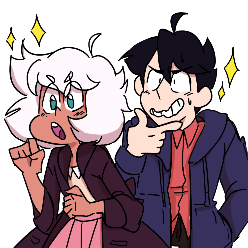 aquaberri_art's tweet photo. Look its the dorks being happy about solving...something??? #CrystalMagic #CMcomic https://t.co/fdH45yX3u3