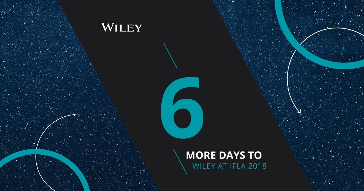 WileyGlobal's tweet image. &quot;What are some of the latest innovations to enhance the library experience? Visit us at #WLIC2018 Booth 110A for live demonstrations on Wiley Researcher Academy, Wiley Digital Archives, and our recently enhanced Wiley Online Library. #FutureofLibraries #LibraryPredictions #IFLA&quot;