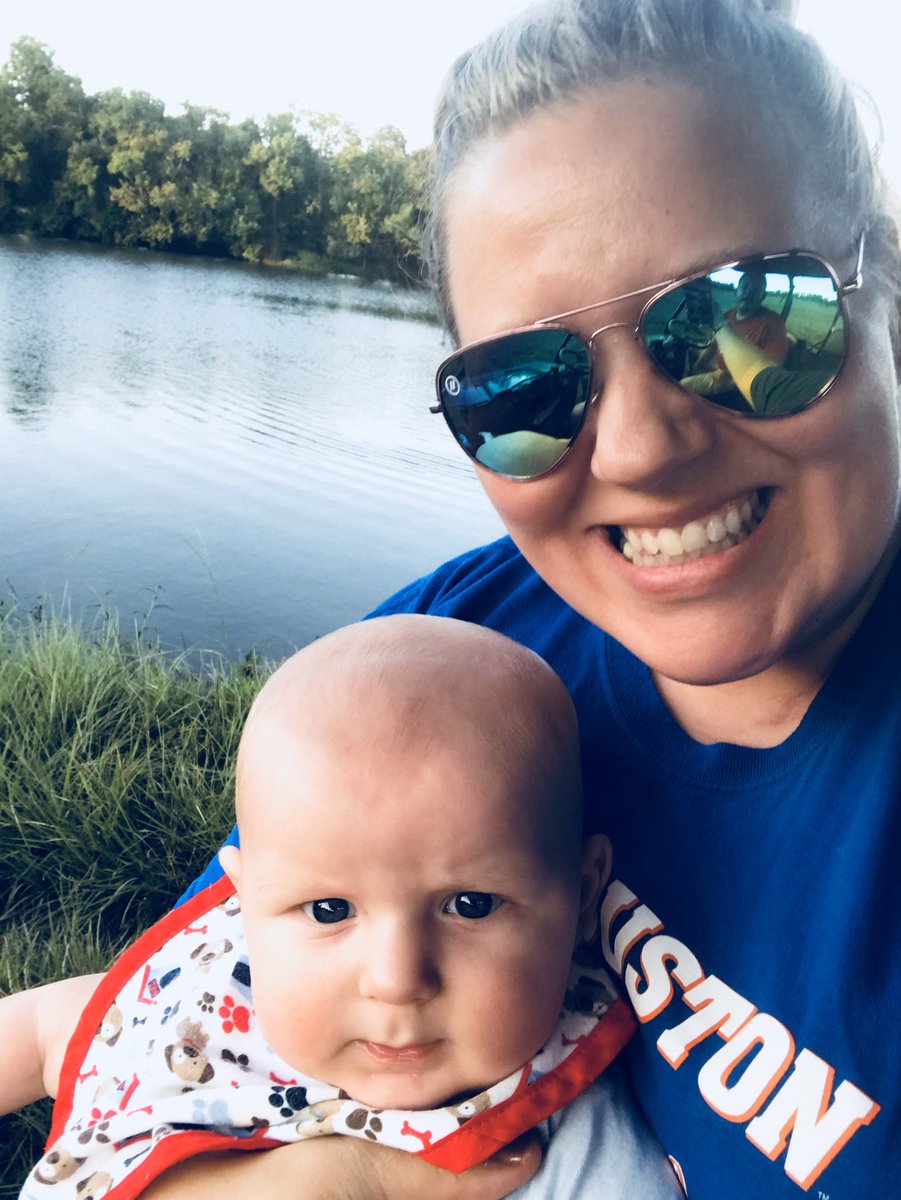 BrandiTLawrence's tweet photo. Ranger rides on the ranch in the evenings are the best Checking cows & loving our lake #MHSSummerChallenge @MagnoliaHighTX #lovethelawrences https://t.co/3CQVv90853