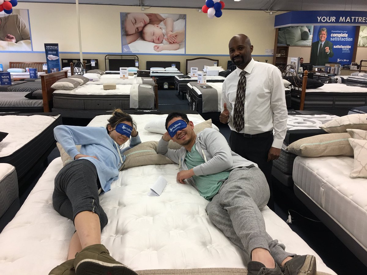 MrLeonardKim's tweet photo. Since I was little, Larry from @sitnsleep sang jingles to me that I still remember today. So we decided to not just trust Larry, but his next employee of the year, Ken G. in WeHo, to help us by using #bedmatch technology and algorithms to find us the perfect bed. Thanks!! 🛏 https://t.co/NyIZTbehb2