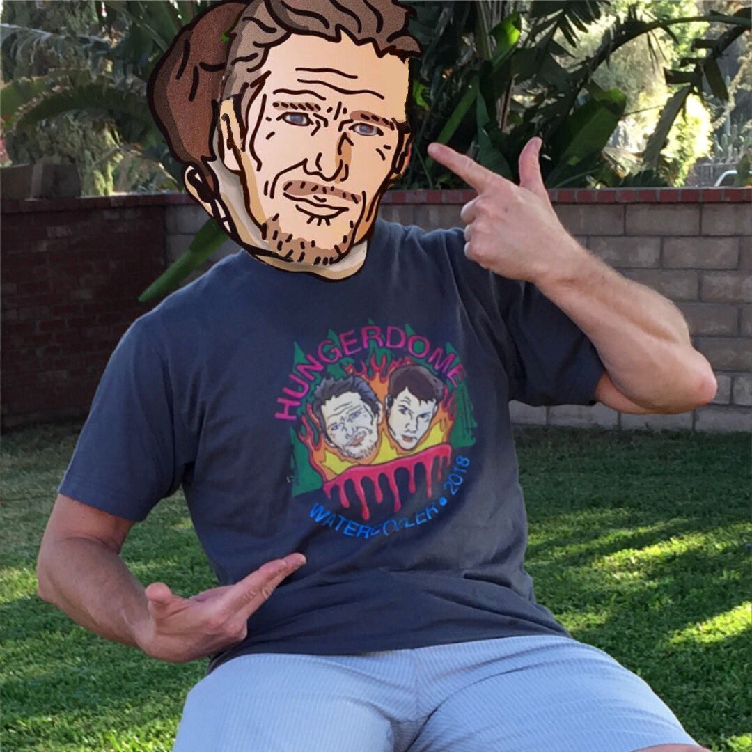 DaveSimmonsArt's tweet photo. Got my official HungerDome T!
Thanks @jmgiachero
Get yours today...
https://t.co/lUYwUqGB0d #HungerDome2018 https://t.co/46bIkmHb7g