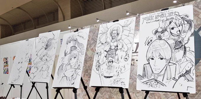 From the live drawing area ?? Today's artists were Mrs. Senri Kita and Mr. Daisuke Izuka 