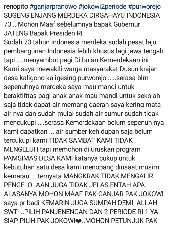 supriyonohadi3's tweet photo. @ganjarpranowo nuwun sewu pak, Ini sudah berlangsung  menahun pak. Kalau kades responsif pasti nggak akan terjadi keluhan seperti ini. https://t.co/jEpBxXKmei