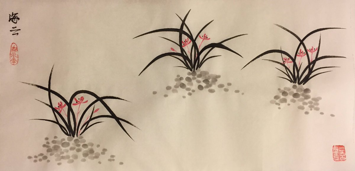 My Chinese painting---orchid