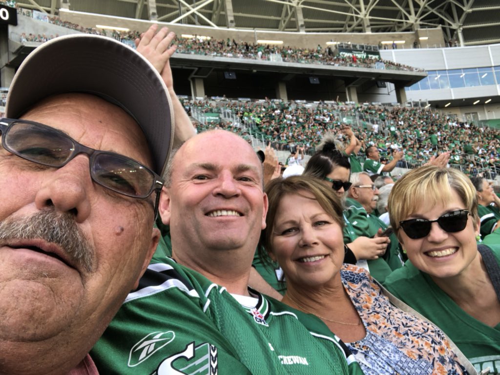 GMS_Jamie's tweet photo. Good times supporting the Riders to victory with long time GMS brokers! https://t.co/71b9Xfid0C