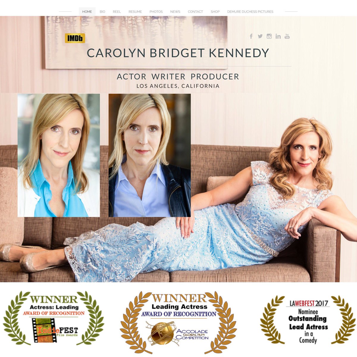Check out my revamped website, which also includes updates to my biography, photos, interviews and more. Visit carolynbridgetkennedy.com 😊 

#actor #actress <a href="/CarolynBKennedy/">Carolyn Bridget Kennedy</a> #losangeles #website #actorslife #acting