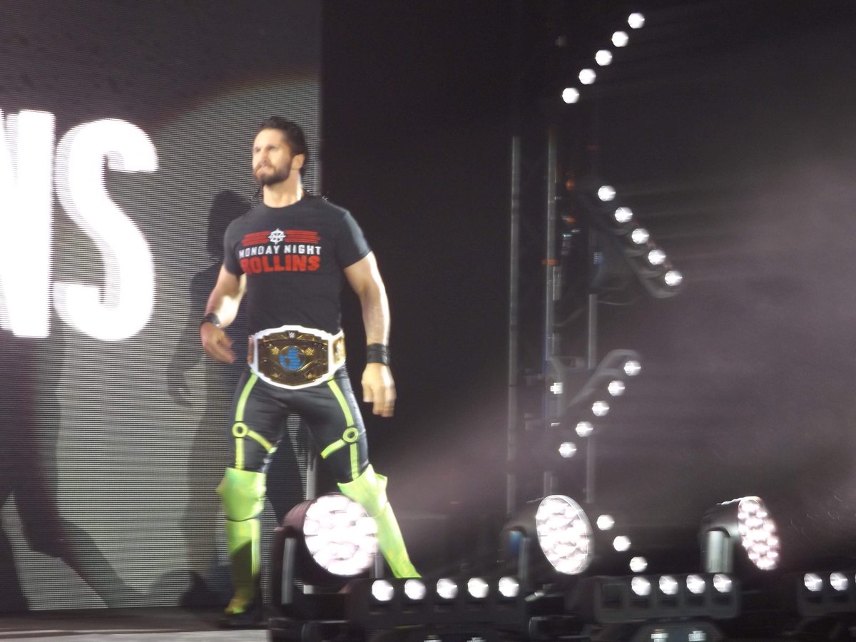 jane2787's tweet photo. So after the football disaster on my birthday @WWERollins didn’t disappoint congrats to the #NewIcChamp #BackWhereItBelongs https://t.co/mzGwiP7q4Y
