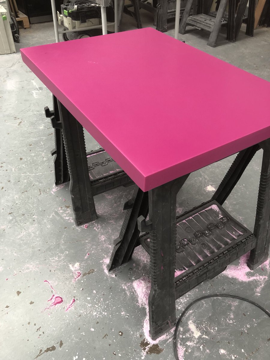 Few counter tops for Millie’s cookies , #lghimacs festival pink