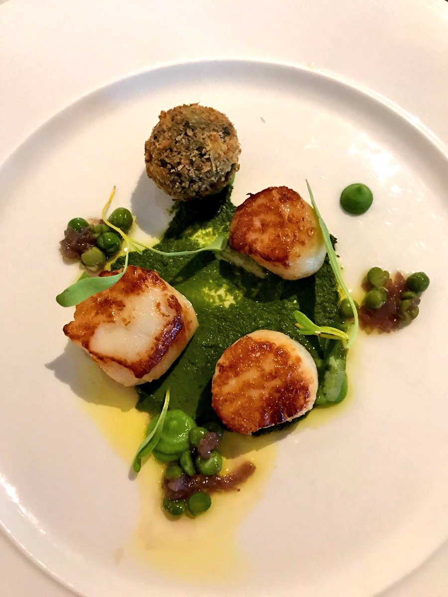 Chilli_and_Choc's tweet image. Great hotel, great staff, great food up at The Edge restaurant in @RedcastleHotel - pork belly with smoked eel, pork fillet and belly with cornichon, scallops and Clonakilty pudding and slow-cooked daube of beef #Ireland #Donegal
