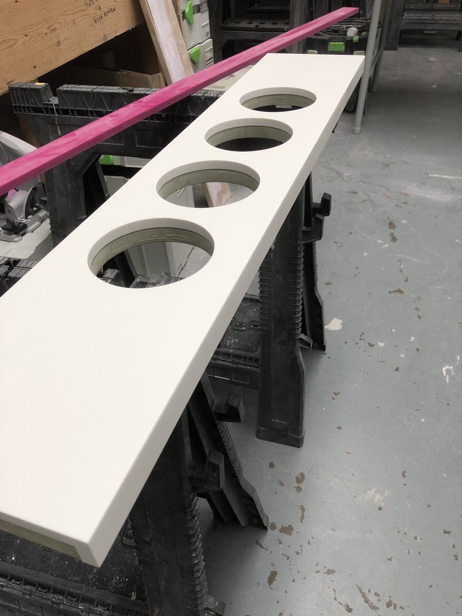 Couple more pieces for Millie’s cookies #lathamsltd #HIMACS alpine white