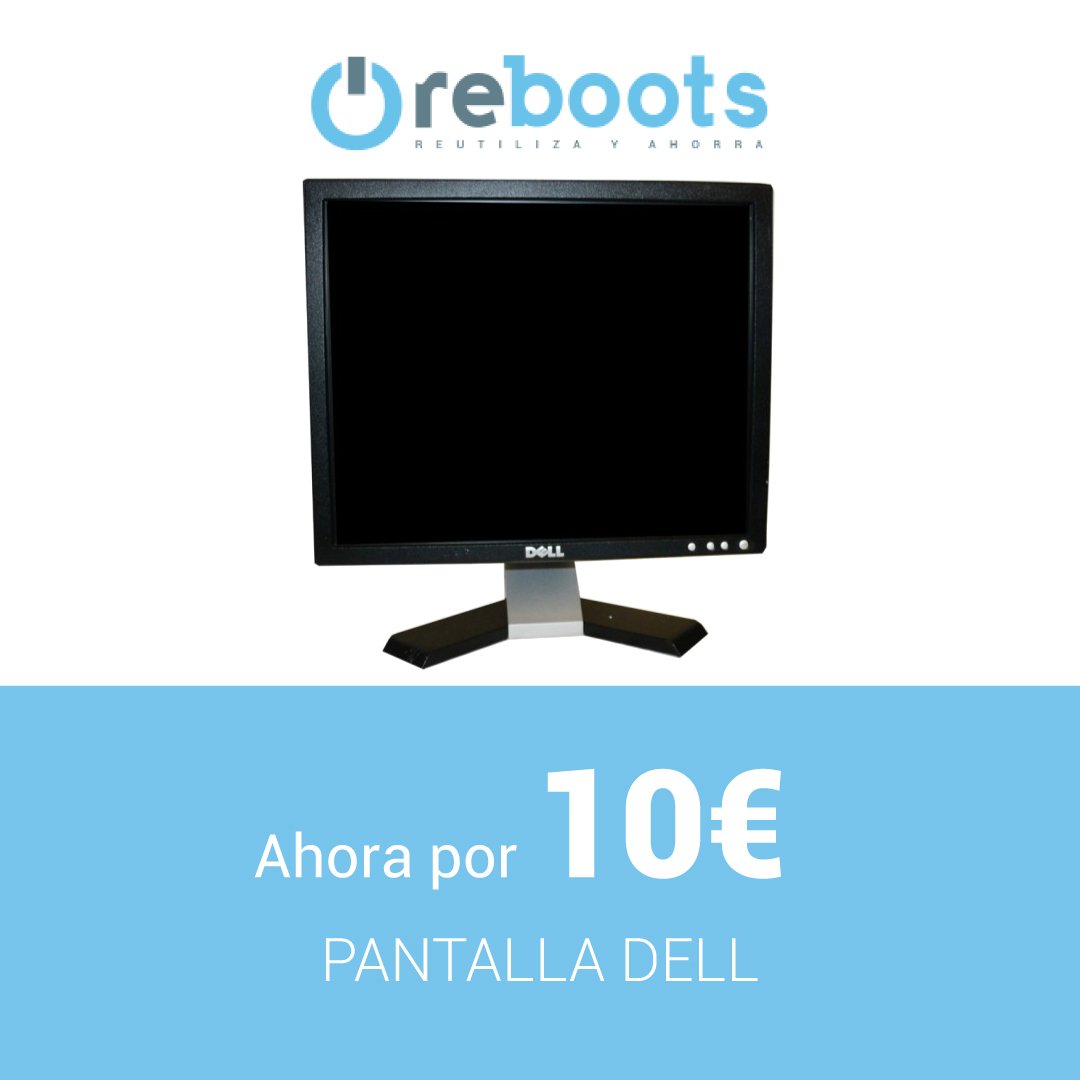 reboots_'s tweet photo. El lunes viene cargado de #descuentos 🎉 Hoy esta pantalla DELL puede ser tuya por solo 10€ https://t.co/9JZwOIVf6M La recibirás en casa en 48 horas y con una año de garantía 🚛♻ #reutilizayahorra https://t.co/qsYEouKJTi