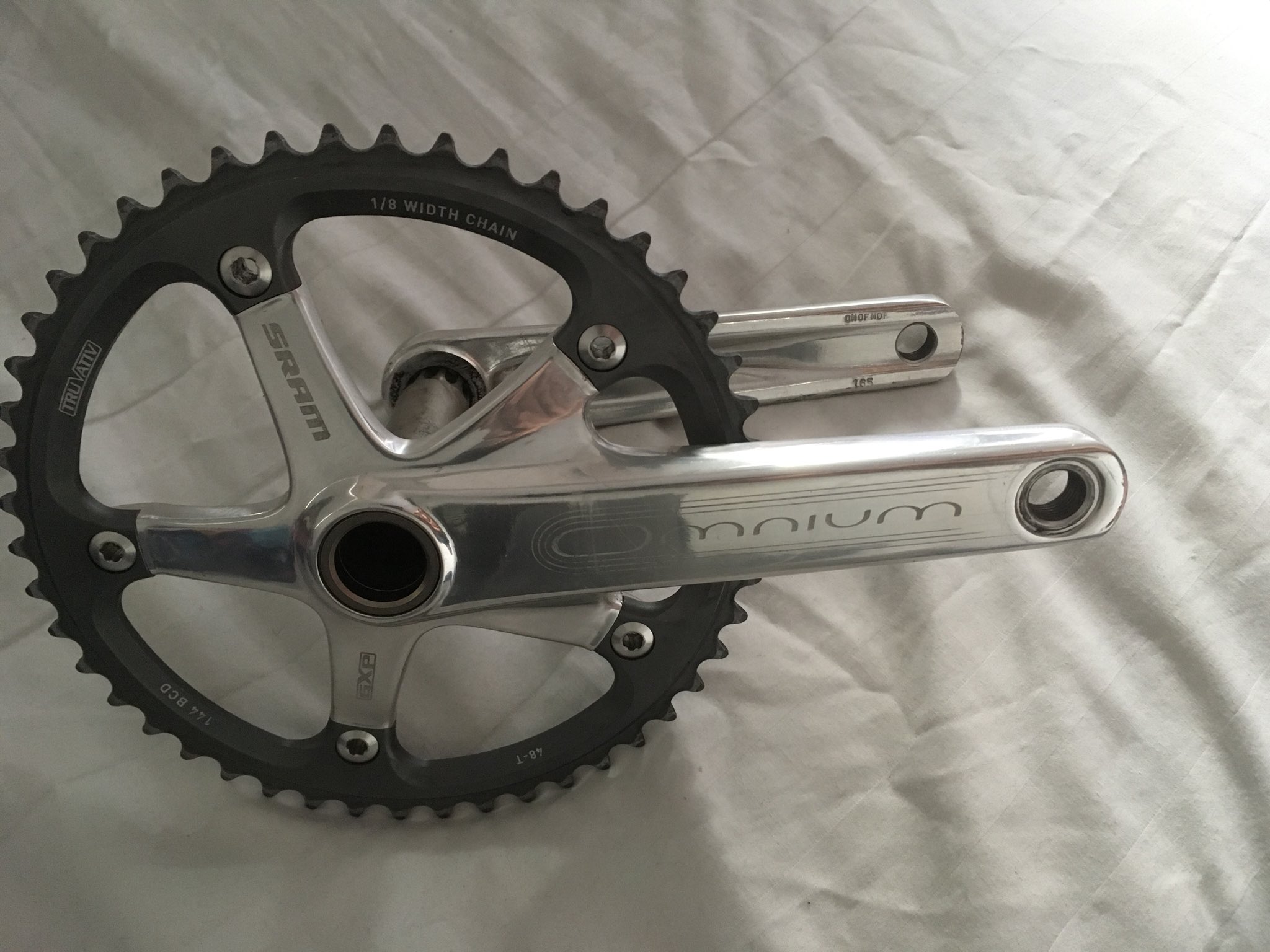 SRAM Omnium silver 165mm www.ayvnewspaper.com