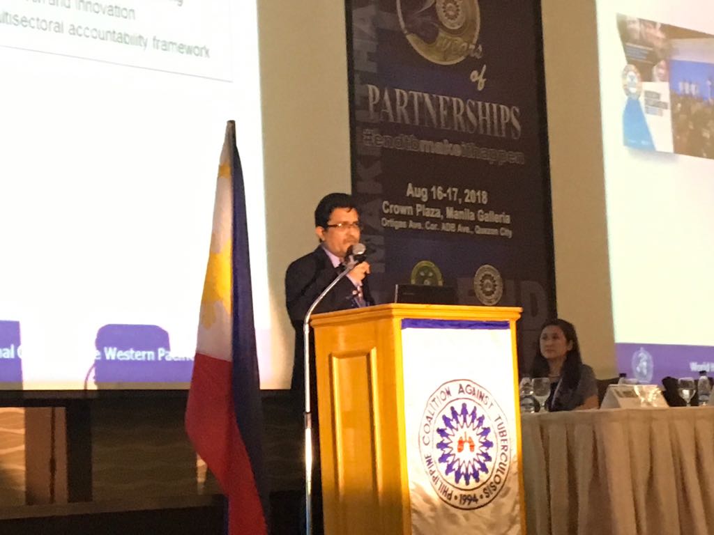krahevar21's tweet photo. Had privilege to represent #WHO #WPRO at the 25th silver annual convention of th Philippine Coalition Against Tuberculosis #PhilCAT on 16 Aug. "Are we on track to end #TB" was th headline of my talk. https://t.co/q0ZivJP6Tv