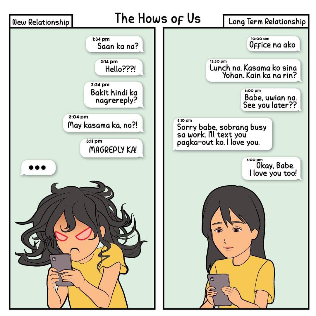 StarCinema's tweet photo. Kayo ba? Paano nagbago ang texting habit niyo over the years? 🤔 #TheHowsOfUs #RelationshipChanges 💙 https://t.co/eA8fvypHqE