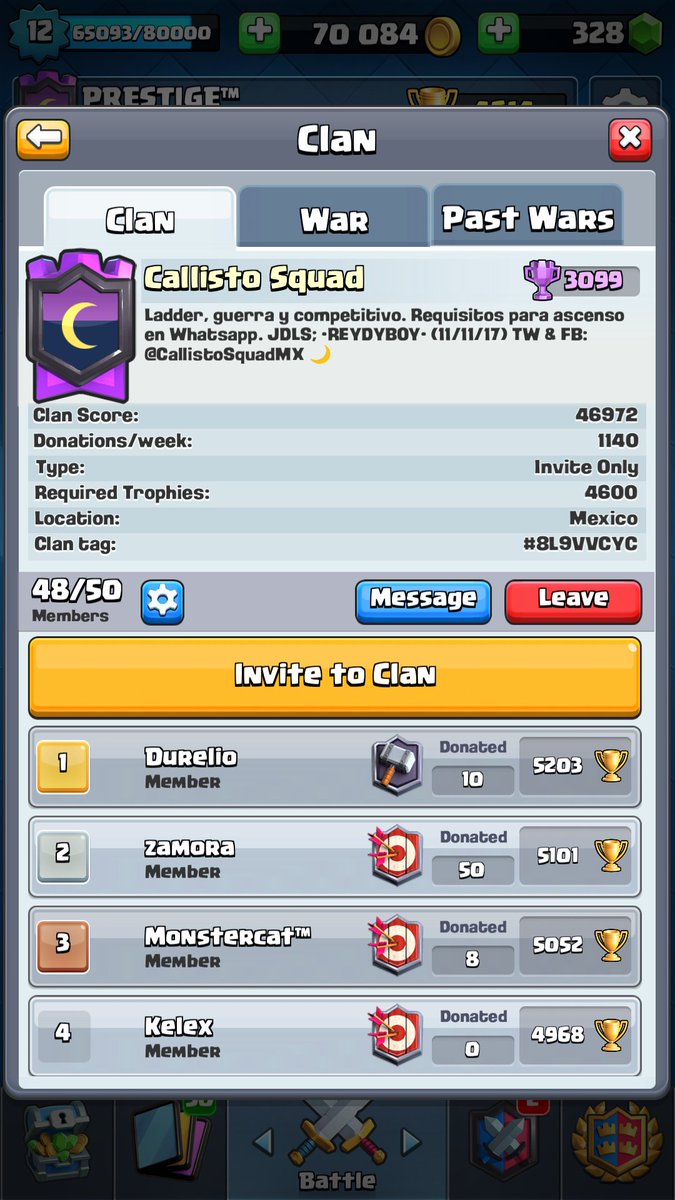 CallistoSquadMX's tweet photo. Merecido pase a arena legendaria, cada integrante de la familia fue escencial en nuestro camino hasta aquí, gracias a todos los que nos apoyaron y también a los que se fueron dejándonos ataques muertos, ya que gracias a todas esas experiencias es que hoy hemos logrado el objetivo https://t.co/ljSgk8wutl