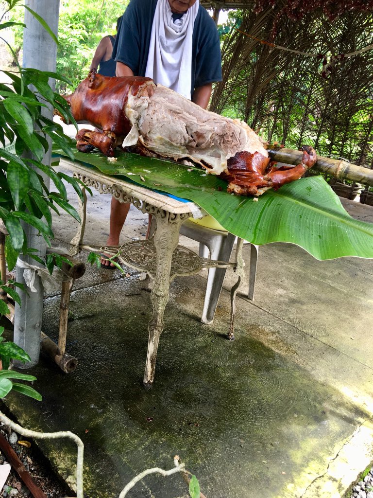 herbutterfly's tweet photo. When i thought itโs all over.. #postanniversarycelebration with family & close friends ๐๐๐ #NE #bukid #nativelechon https://t.co/o0PJcgTVZ3