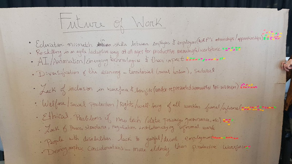 BellaroMupurua's tweet photo. To guide our policy recommendations each task force had to establish the most NBโ points
In #FutureofWork I pushed for #WorkReadinessProgrammes such as #Apprenticeships to address #skills shortage & mismatch
Happy to see many supported this! ๐
#Y20Argentina #WeAreTheChange https://t.co/FpdGCwLer8