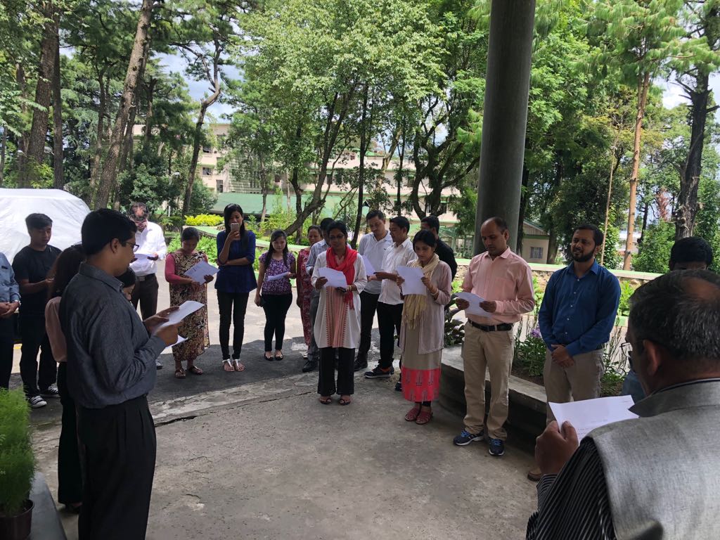 IIMShillong's tweet image. #Sadbhawna Diwas (20th Aug) is being organised at IIM Shillong to commemorate the birth anniversary of the erstwhile Prime Minister of India, Shri Rajiv Gandhi. A pledge has been taken to follow the path of peace and harmony and resolve all differences among us.