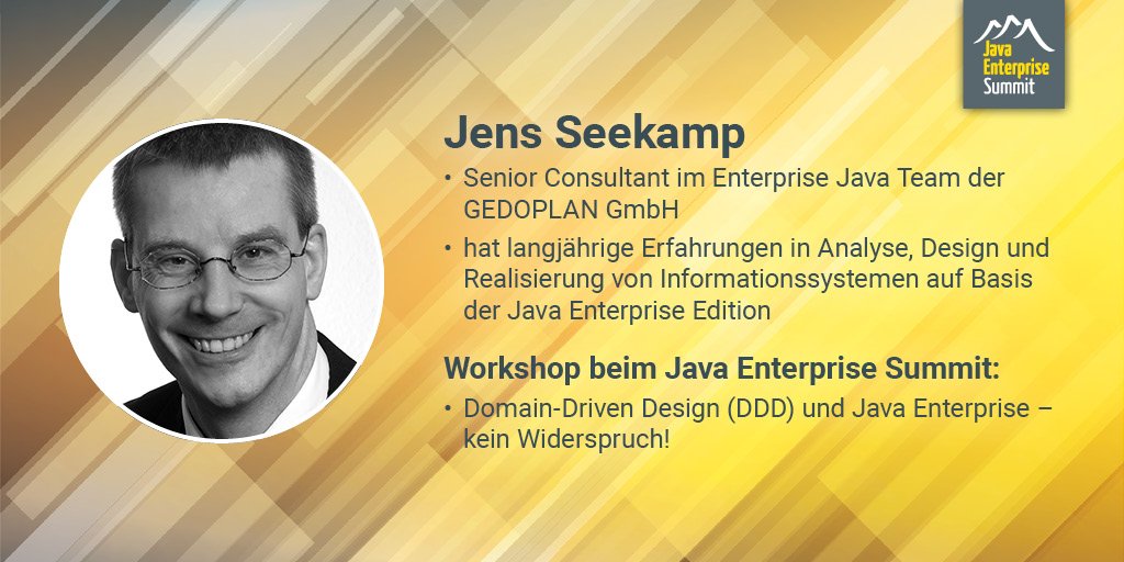 JavaESummit's tweet image. Unser Trainer der Woche ist Jens Seekamp! Erfahre mehr über ihn und seinen Workshop beim #JavaEnterpriseSummit: ow.ly/YvBP30lqJ9C