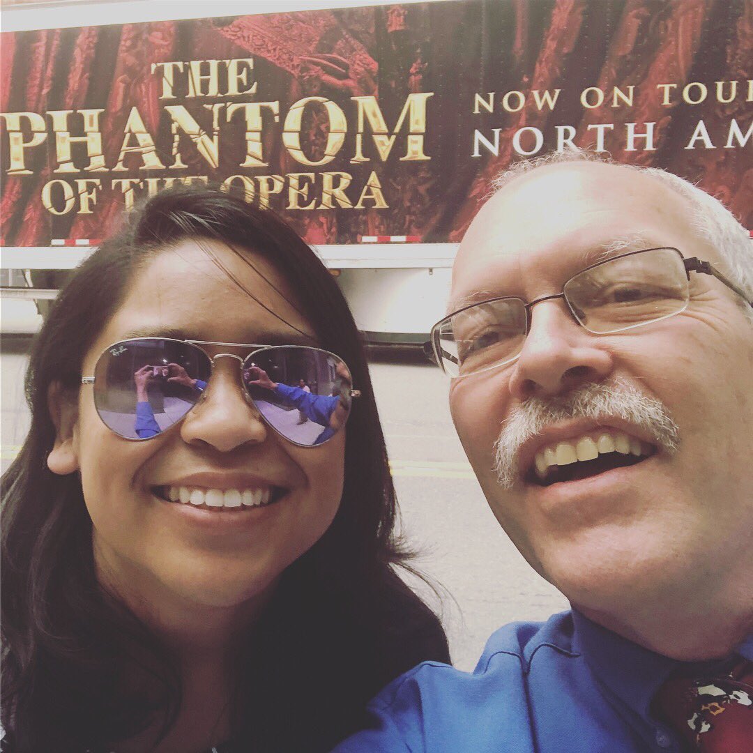 christinarohila's tweet photo. Mini Issaquah Press reunion with this guy to see #PhantomSEA tonight. Show was absolutely great, by the way. https://t.co/VfgfU4plCv