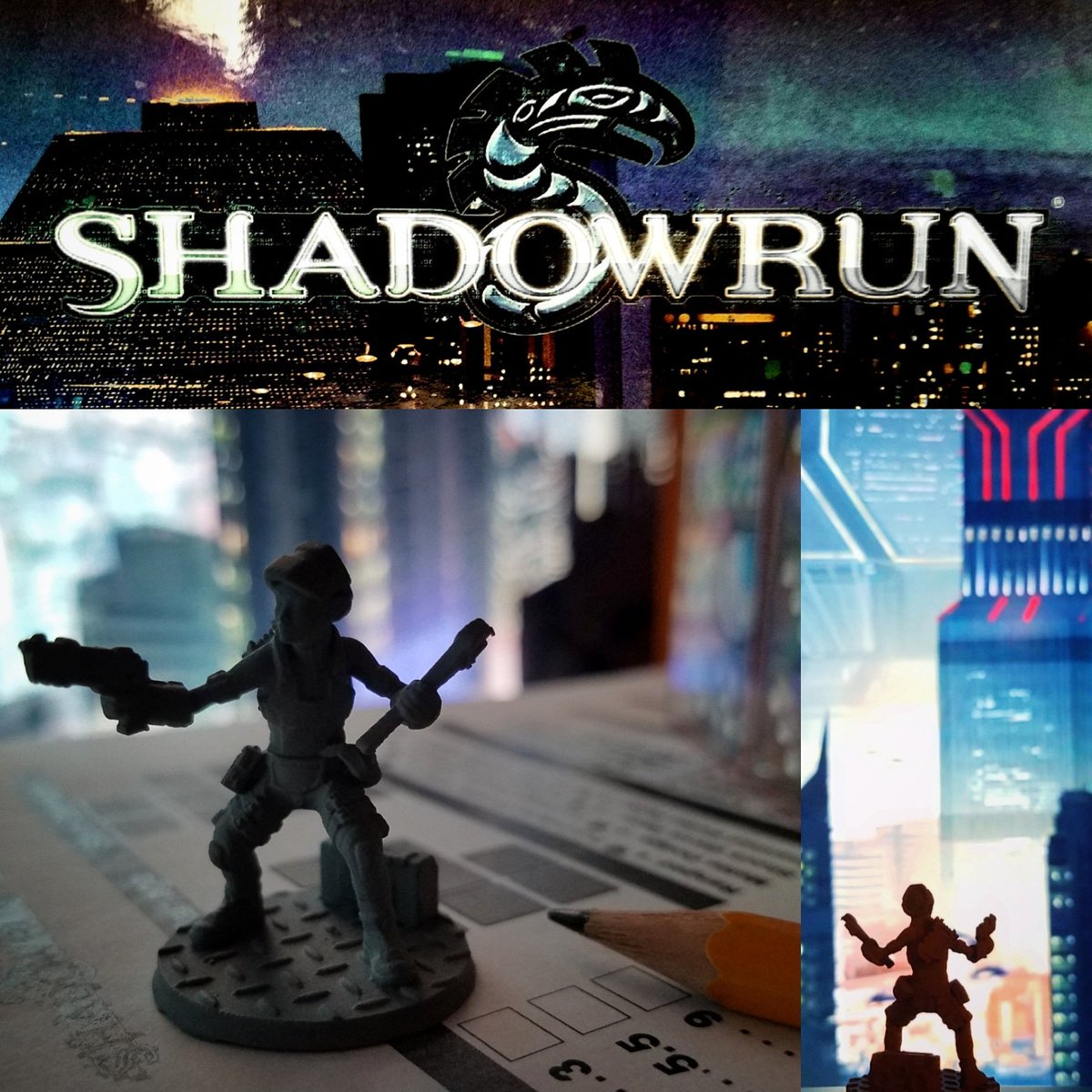 inaudibleman's tweet photo. #shadowrunner #runtheshadows #rpg #shadowrun #d6games #cyberpunk #elf #arespredator Shout out to #MMFEC #CorpSINs for being inspirational. <3 https://t.co/12SWWXhJel