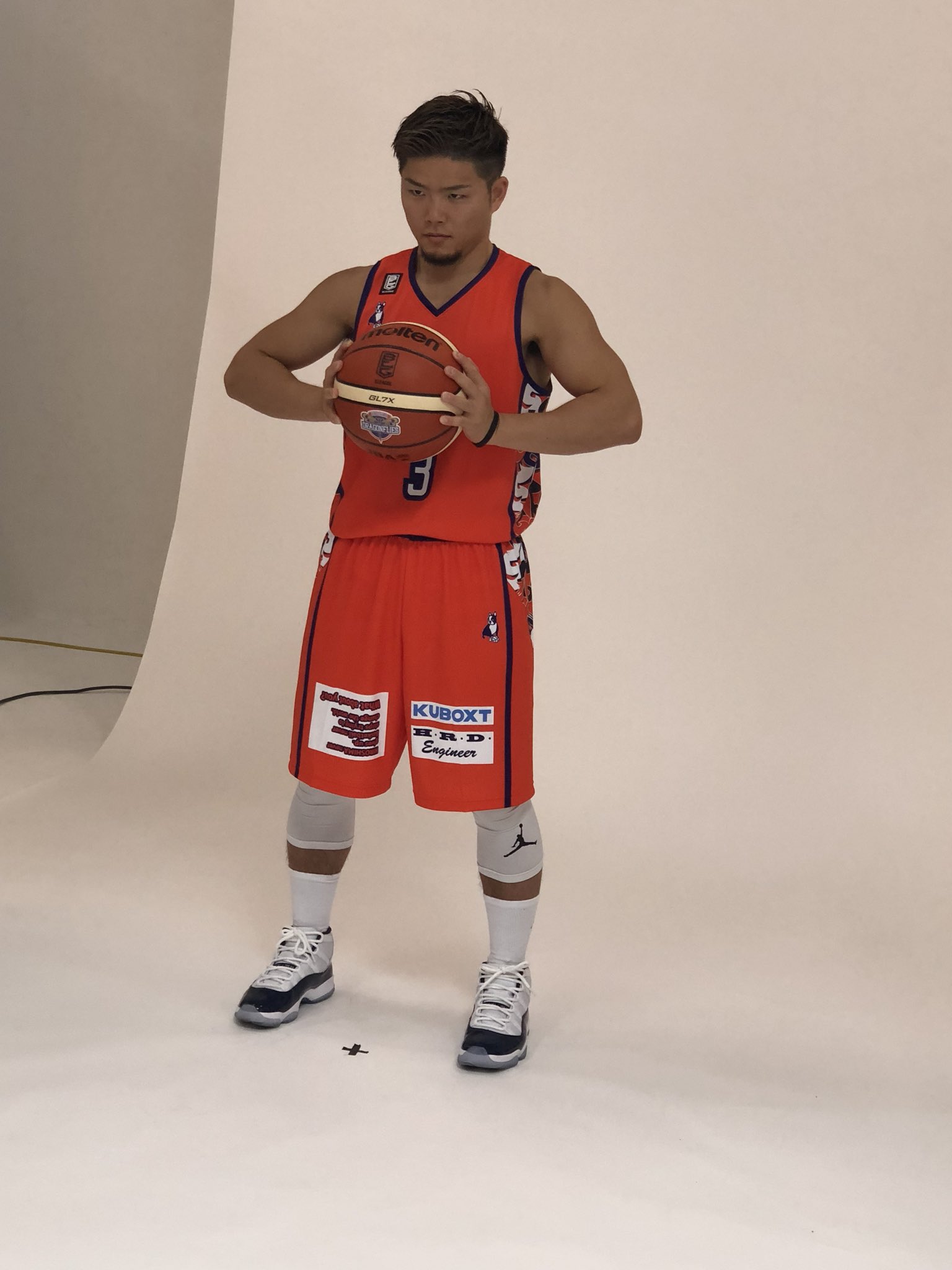 Bリーグ 広島ドラゴンフライズ バスケ 3番 　岡本 選手 ドレーニングウエア ユニフォーム バスケットボール 　２L 9/9（土）レプリカユニフォームの受注開始について | 広島