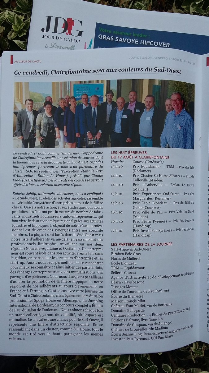 Filière #cheval #SudOuest à l'honneur en Normandie! Belle promotion territoriale #cluster #SOhorse <a href="/CCIPauBearn/">CCI Pau Béarn</a>  @BearnPyrenees <a href="/Ville_Pau/">Pau, Capitale Humaine</a>