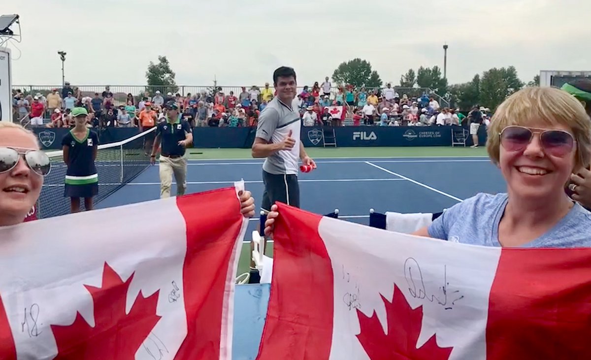 TraceyLatulippe's tweet photo. @milosraonic @CincyTennis @NBTennis Glad to be there to cheer you on! https://t.co/9KYgGRd7sc