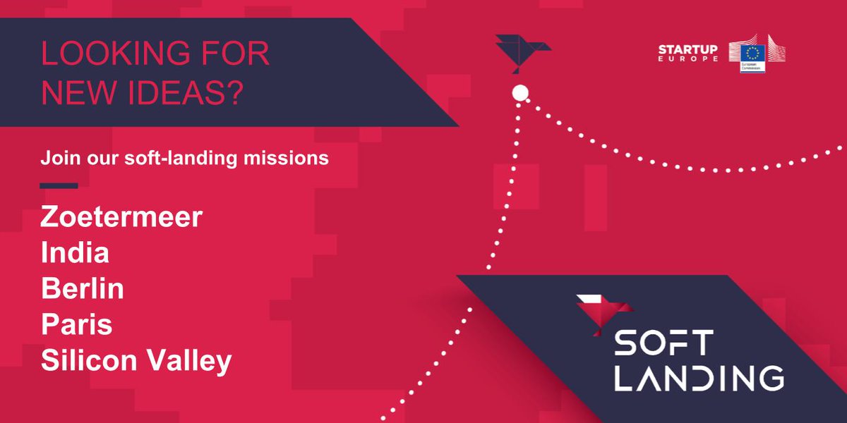 Besides our mission in #Zoetermeer and #India, there will be other missions from Oct-Dec in #Berlin,#Paris and #SiliconValley .Explore the full program of all @softlanding_eu missions here soft-landing.eu. #ecosystembuilders #softlandingmission #softlandingeu