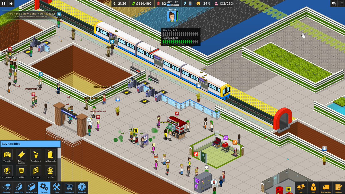 SquarePlayGames's tweet image. Testing some new GUI elements for train boarding/alighting. #pixelart #indeigamedev