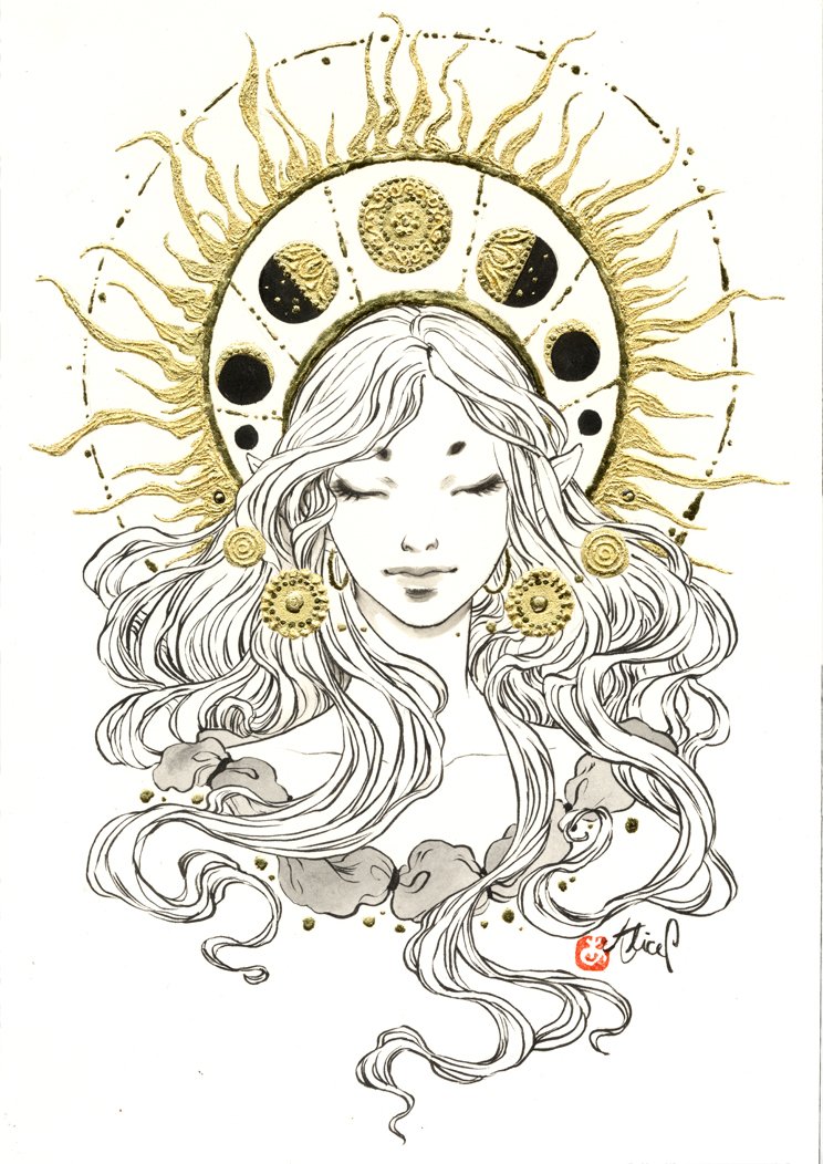 PicardAlice's tweet photo. #VisibleWomen is back again! :)
So hi! I am Alice, a french comic artist and illustrator. I am mostly working with inks , watercolors and gold leaves. 
WIPs : Les Mythics tome 7 &amp; Constellations. :)
My Instagram : https://t.co/pqCGax8WU0
My facebook page : https://t.co/h5r8tlKVOX https://t.co/sPdFZhS61z