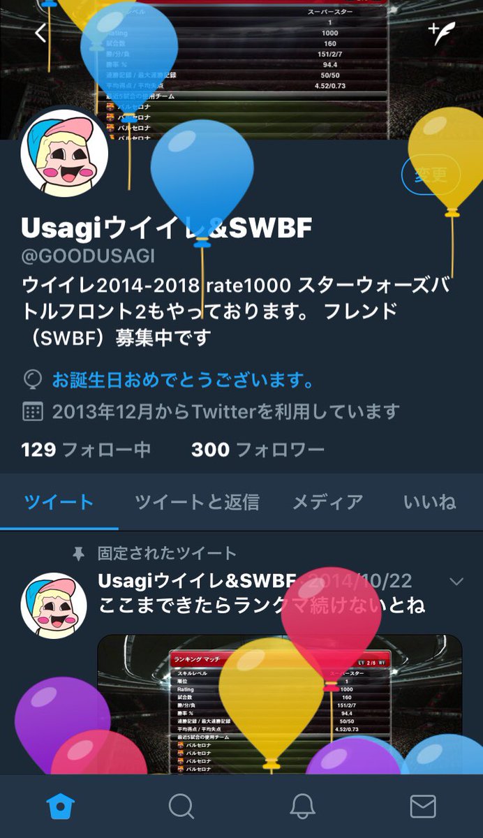 お誕生日ツイート