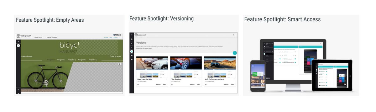 We are constantly improving our editor, so that it fits to what users really need. Check out our latest features Smart Access, Versioning and Empty Areas on our news blog: cm4all.com/news-press/cm4…