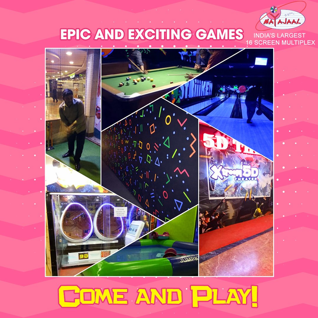 MayajaalECR's tweet photo. Wanna play epic and exciting #games? Then, come to Mayajaal with your friends and family and play the #fun games!!!
#Billiards #CricketSimulator #VRGames #Arcade #BowlingAlley #5dTheatre https://t.co/52t6xmasJU