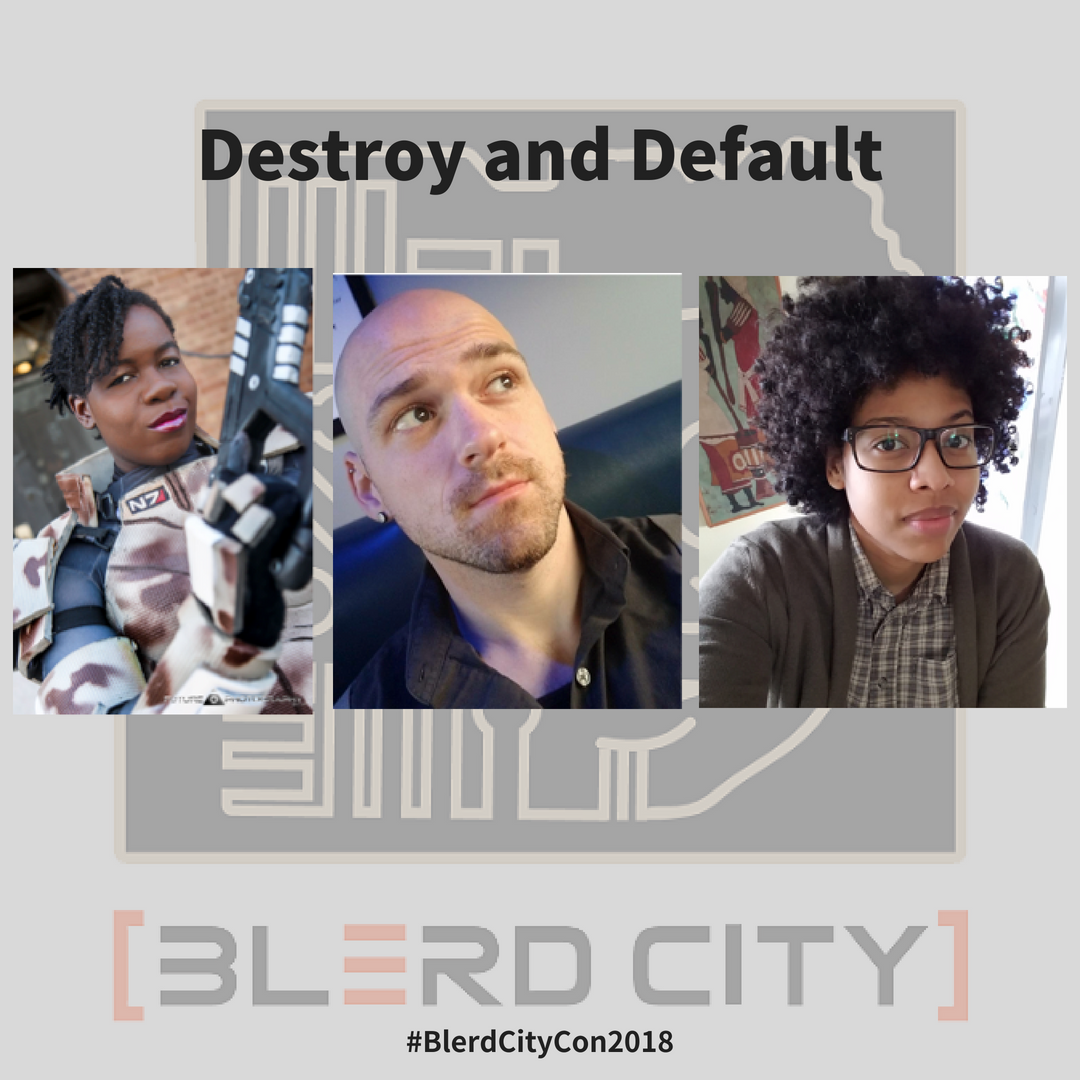 blerdcity's tweet photo. #ShoutOut to Jay Justice for moderating Destroy and Default with Vita Ayala, and Indira Jainanan!! @ThatJayJustice @definitelyvita and @MetalSorcery #ThankYou #BlerdCityCon2018 #Blerds #Blerd #Bleeks #NYC #Brooklyn #Bklyn #BlerdsRule #BlerdFandom #BlerdsForever @BLERDCity https://t.co/klroso0BVr